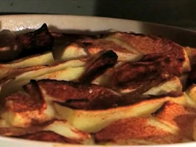 Запеченные яблоки с сыром